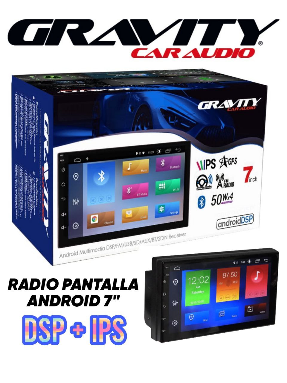 RADIO CON PANTALLA EXTRAIBLE ANDROID 7 – TecnoModa Internacional